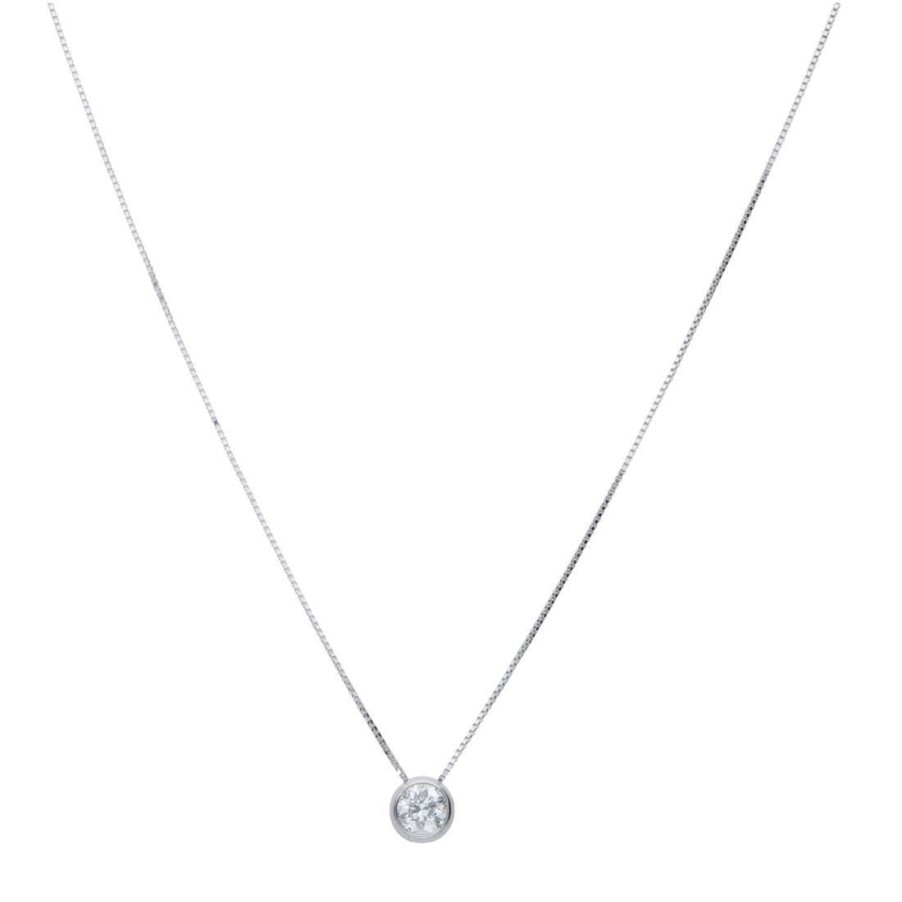 Classici Con Diamanti Naturali ALFIERI & ST. JOHN | Collana Punto Luce Diamante Ct. 0,57