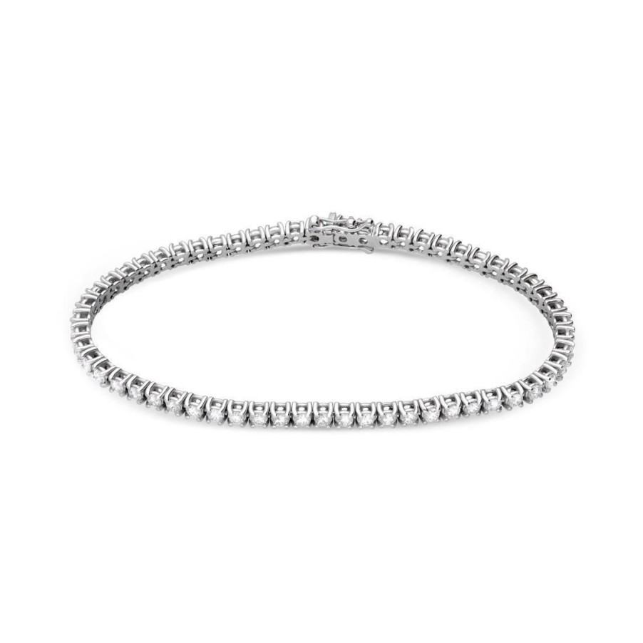 Classici Con Diamanti Naturali ALFIERI & ST. JOHN | Bracciale Tennis In Oro E Diamanti Ct. 1,80