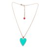 Gioielli CUORI MILANO | Collana In Argento E Smalto Turchese Baby Blue Misura 45Cm