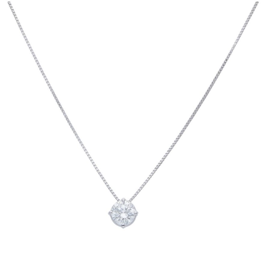 Classici Con Diamanti Naturali ALFIERI & ST. JOHN | Collana Punto Luce Con Diamante