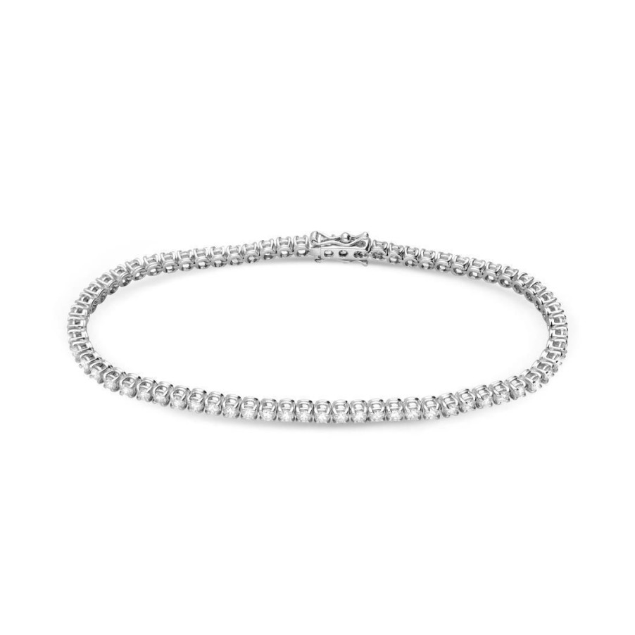 Classici Con Diamanti Naturali ALFIERI & ST. JOHN | Bracciale Tennis In Oro Con Diamanti Ct. 1,79