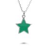 Gioielli LUXURY ZONE | Collana In Argento Con Stella Verde