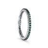 Classici Con Diamanti Naturali BLISS | Anello Eternity Con Tsavorite