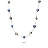 Gioielli LE PERLE DI CALTAGIRONE | Collana Lunga In Argento E Ceramica Blu