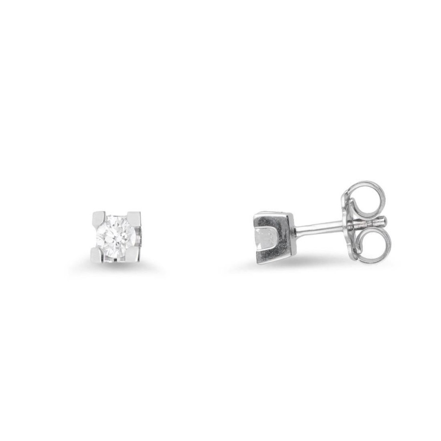 Classici Con Diamanti Naturali ALFIERI & ST. JOHN | Orecchini Punto Luce Con Diamanti Ct. 0,30