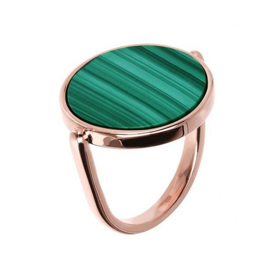 Gioielli BRONZALLURE | Anello Con Agata Verde