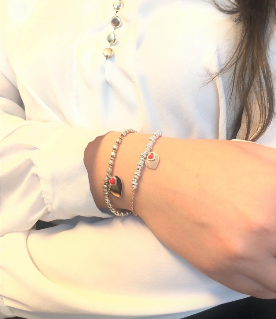 Gioielli CUORI MILANO | Bracciale In Argento Con Cuori