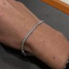 Gioielli ORO&CO 925 | Bracciale Tennis Argento Zirconi Bianchi