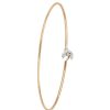 Gioielli GOLD ART | Bracciale Rigido Con Luna In Diamanti