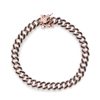 Gioielli ORO&CO 925 | Bracciale Maglia Catena In Argento Rosato