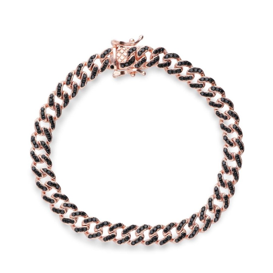 Gioielli ORO&CO 925 | Bracciale Maglia Catena In Argento Rosato