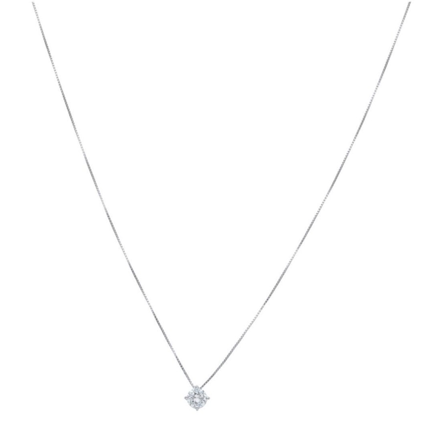 Classici Con Diamanti Naturali ALFIERI & ST. JOHN | Collana Punto Luce Con Diamanti Ct 0,32