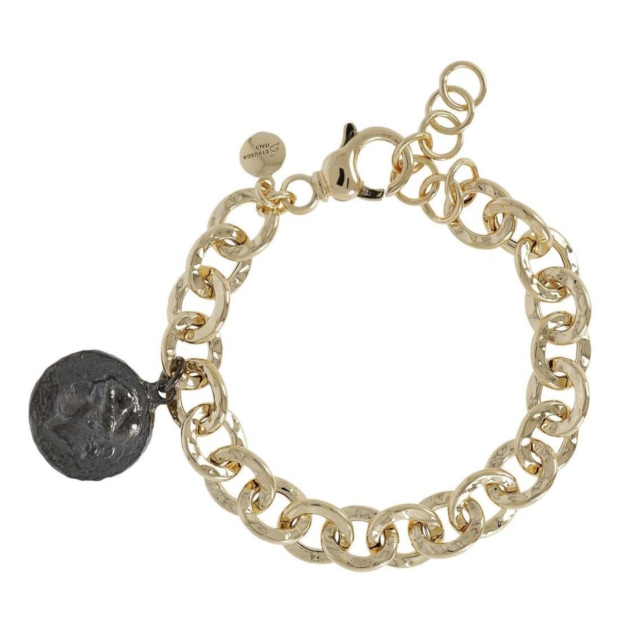 Gioielli TOSCANA BY ETRUSCA | Bracciale Placcato Oro Con Charm