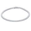 Classici Con Diamanti Naturali ALFIERI & ST. JOHN | Bracciale Tennis In Oro E Diamanti Ct. 2,86