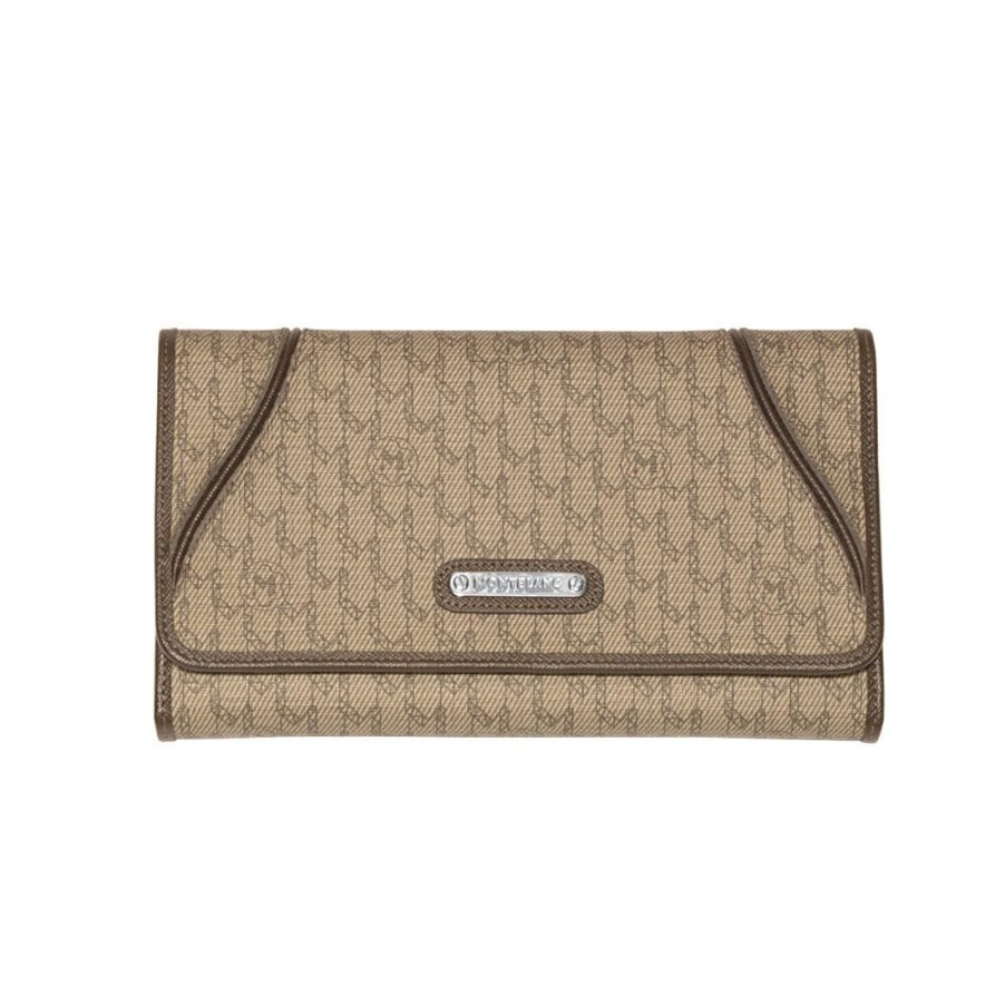 Alfieri & St.John MONTBLANC | Portafoglio Da Donna 8 Scomparti Con Patta E Portamonete, Misura 19 Cm Di Larghezza X 11 Cm Di Lunghezza E 3 Cm Di Profondita