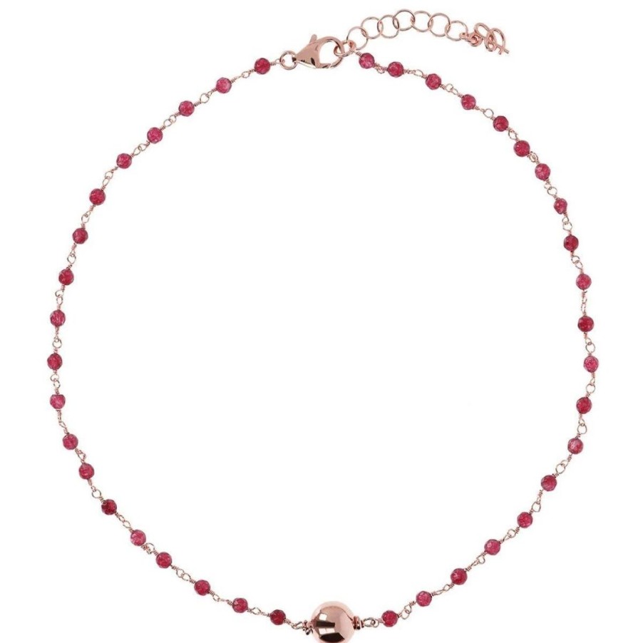 Gioielli BRONZALLURE | Collana Rosario In Agata Rossa