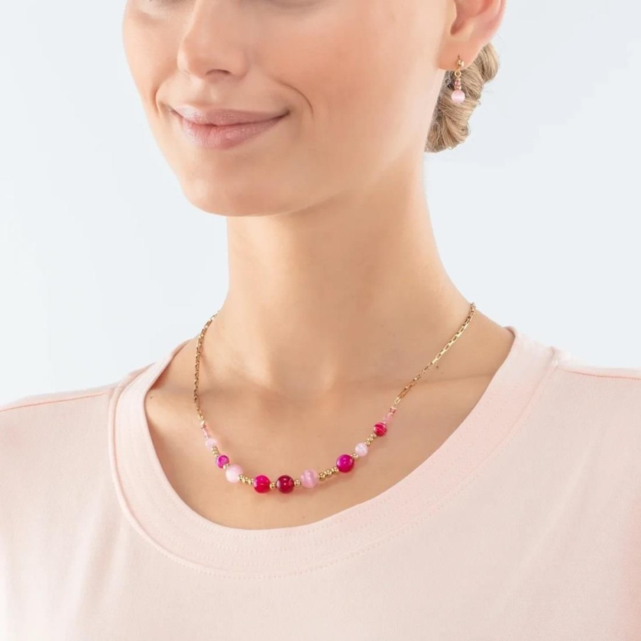 Gioielli COEUR DE LION | Collana Candy Con Sfere Rosa