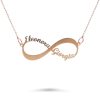 Gioielli ORO&CO | Collana In Oro Rosa 18Kt Con Infinito E Nomi