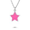 Gioielli LUXURY ZONE | Collana In Argento Con Stella Fucsia