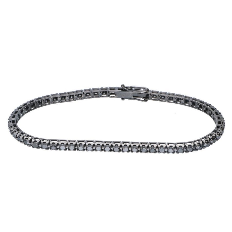 Gioielli ALFIERI & ST. JOHN | Bracciale Tennis In Oro Con Diamanti Ct. 2,50