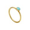 Gioielli ORO&CO | Anello In Oro Con Smalto Azzurro