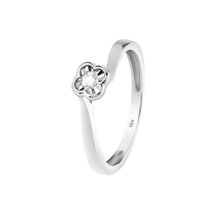 Gioielli BLISS | Anello Fiore Con Diamante