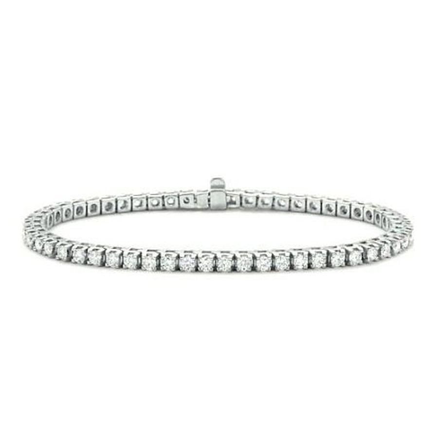 Gioielli ORO&CO 925 | Bracciale Tennis In Argento Rodiato Con Zirconi