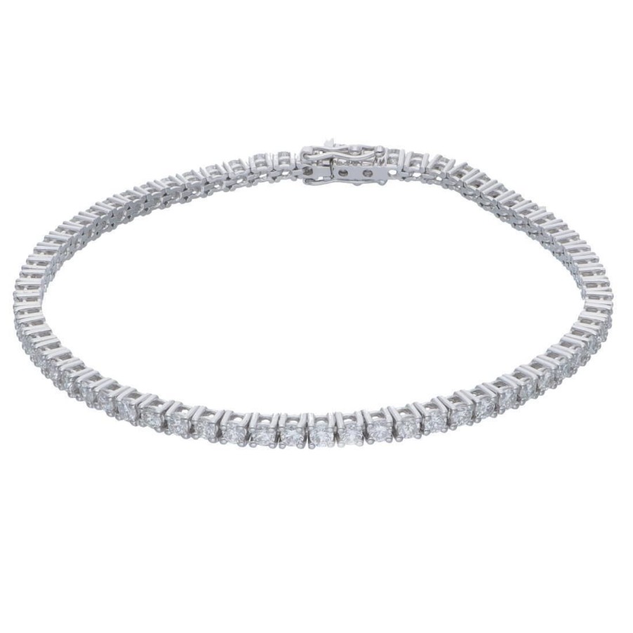 Classici Con Diamanti Naturali ALFIERI & ST. JOHN | Bracciale Tennis Con Diamanti Ct. 2,56