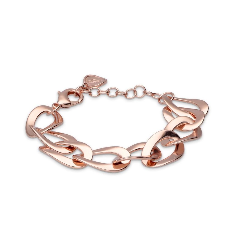 Gioielli BRONZALLURE | Bracciale Catena Grumetta Allungata