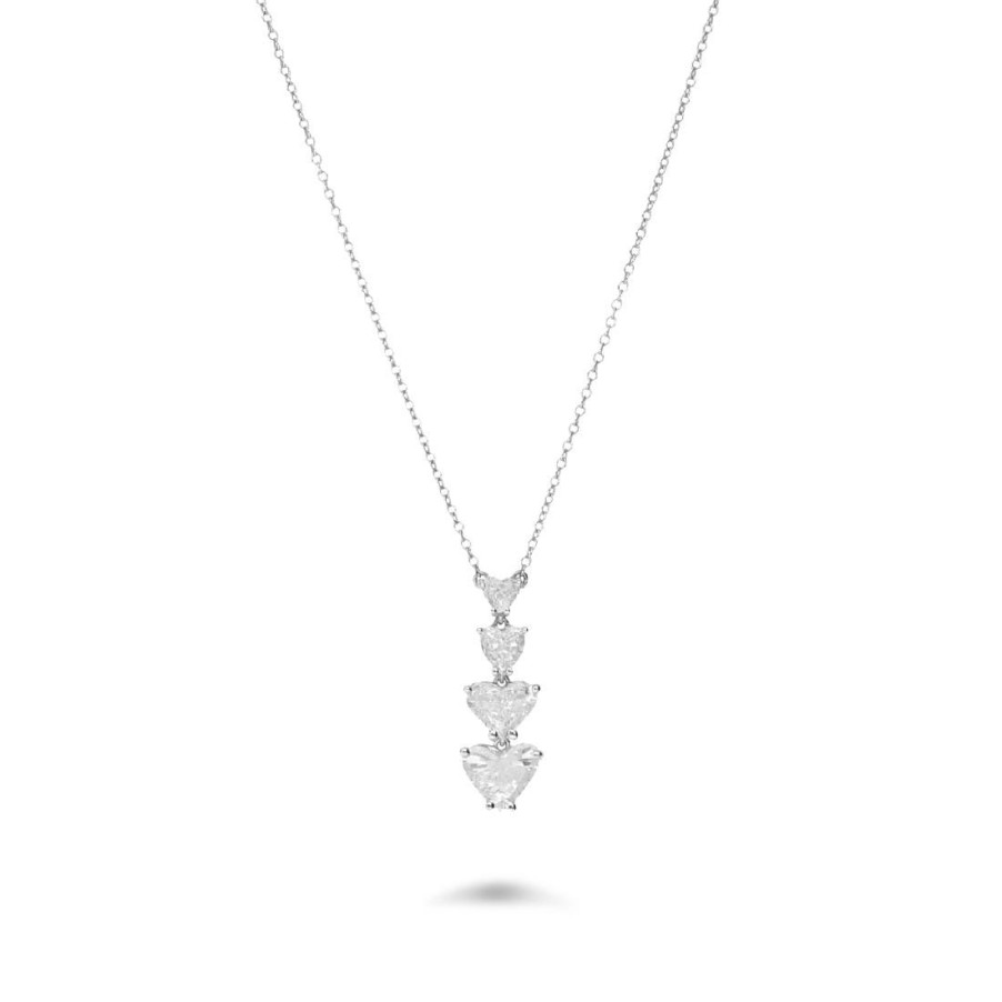 Gioielli ALFIERI & ST. JOHN | Collana Con Diamanti A Cuore Ct. 1,91