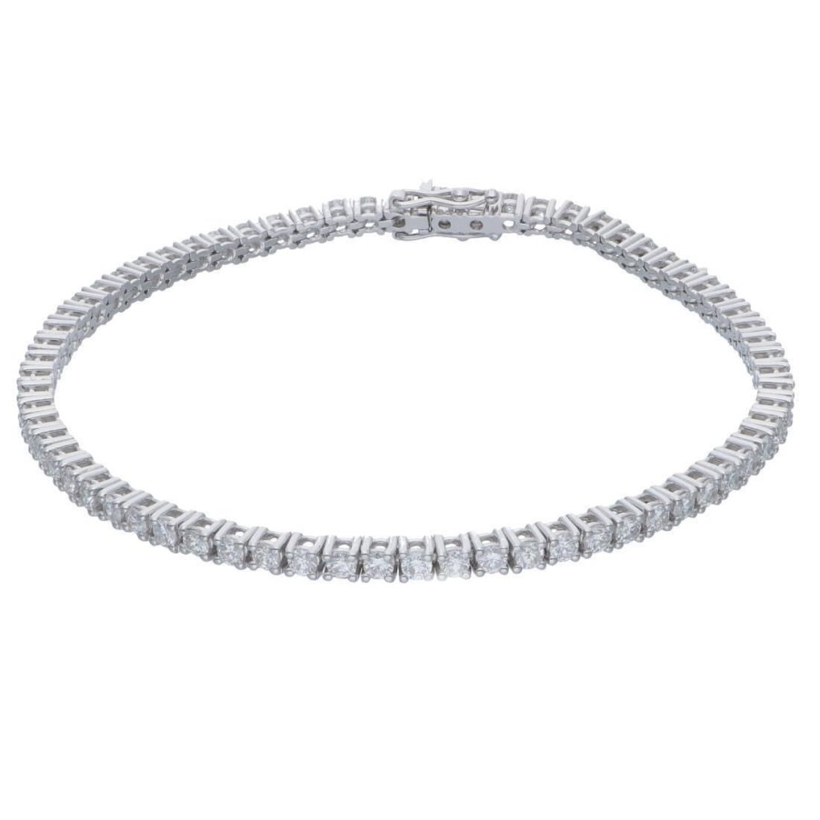 Classici Con Diamanti Naturali ALFIERI & ST. JOHN | Bracciale Tennis Con Diamanti Ct. 2,00