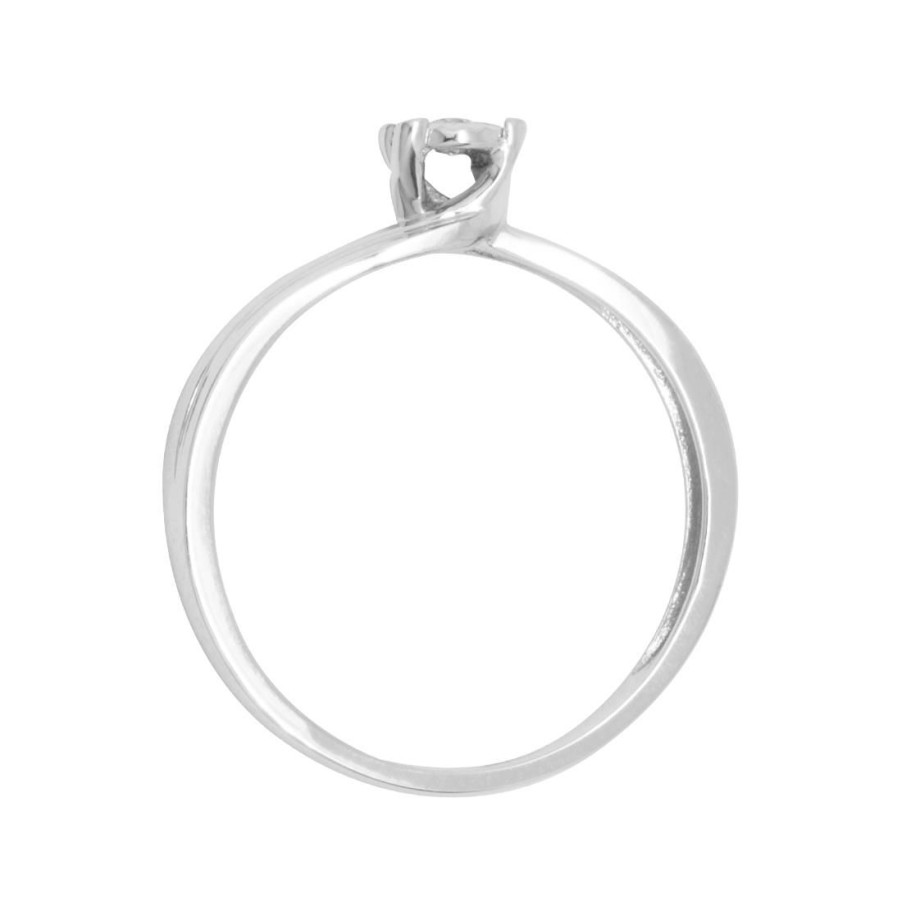 Classici Con Diamanti Naturali ORO&CO | Anello Solitario Con Diamante Ct. 0,03