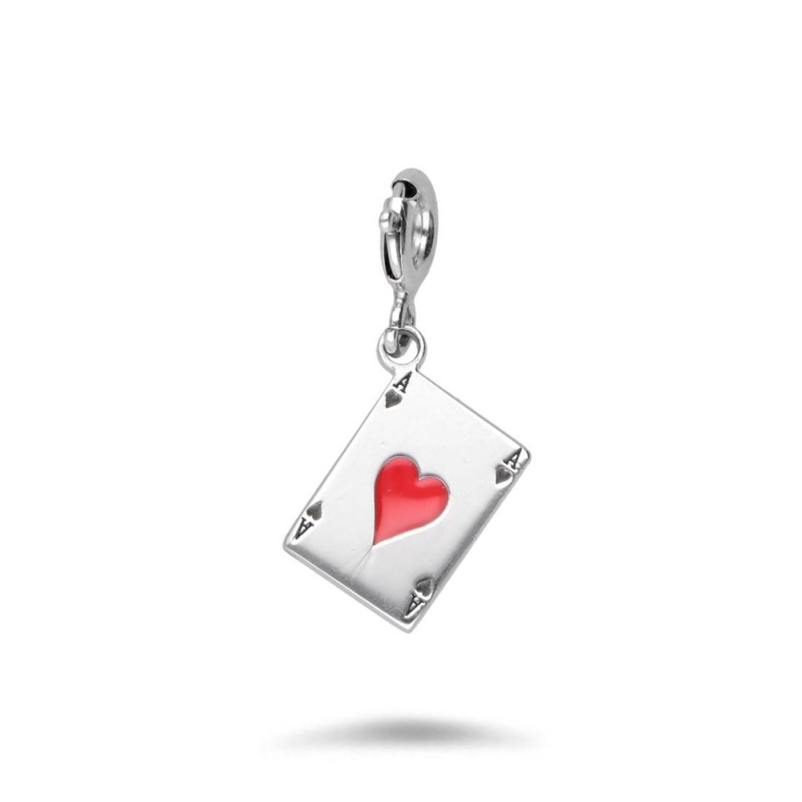 Gioielli LUXURY MILANO | Charm My Tale Asso Di Cuori In Argento