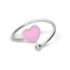 Gioielli ALFIERI & ST. JOHN 925 | Anello In Argento Con Cuore Rosa