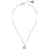 Gioielli BRONZALLURE | Collana Con Pendente In Calcedonio Rosa E Zirconi