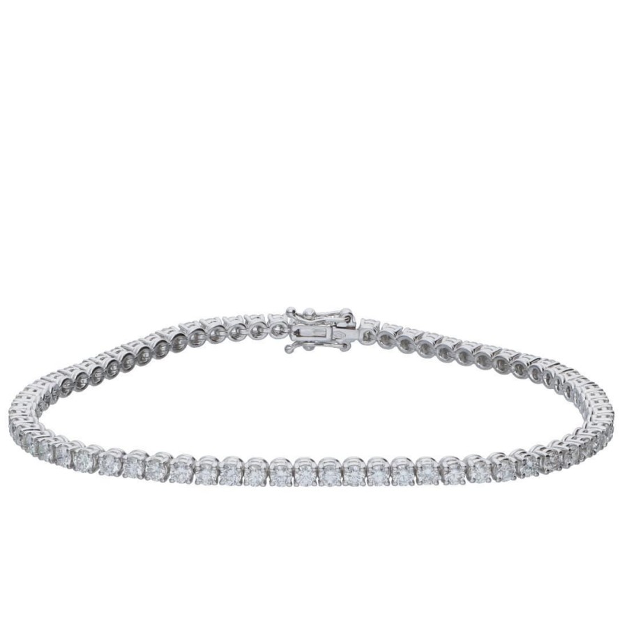 Classici Con Diamanti Naturali ALFIERI & ST. JOHN | Bracciale Tennis In Oro Con Diamanti Ct. 2,49