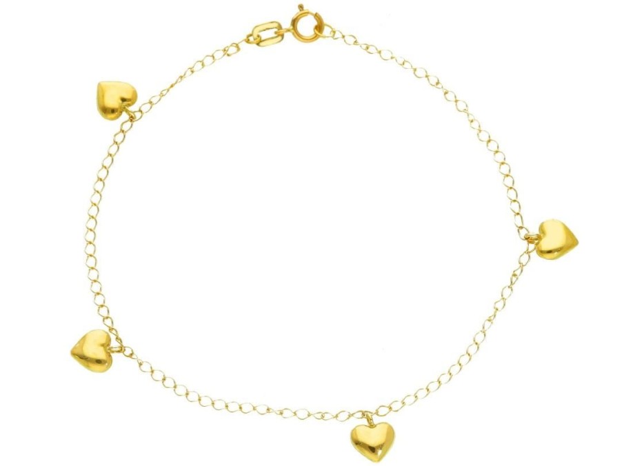 Orologi ORO&CO | Bracciale Inoro Giallo Con Cuore