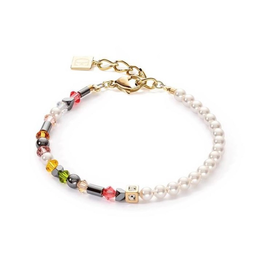 Gioielli COEUR DE LION | Bracciale Princess Pearls Asymmetry