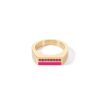 Gioielli COEUR DE LION | Anello Square Creolen Rosa