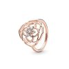 Gioielli PANDORA | Anello Timeless In Lega Metallica Placcata Oro Rosa 14Kt Con Zirconi