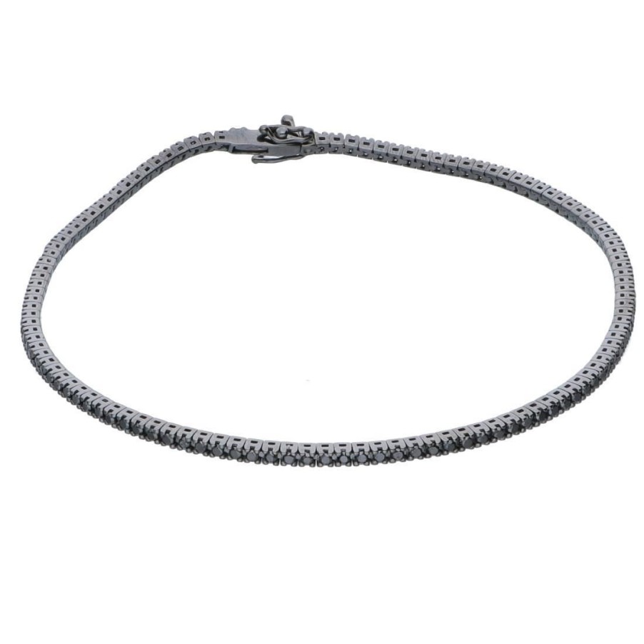 Gioielli ALFIERI & ST. JOHN | Bracciale Tennis In Oro Con Diamanti Ct.1,90