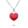 Gioielli ALFIERI & ST. JOHN 925 | Collana In Argento Con Cuore Rosso