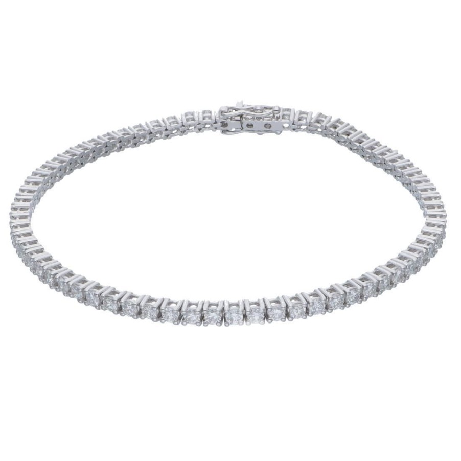 Classici Con Diamanti Naturali ALFIERI & ST. JOHN | Bracciale Tennis In Oro Con Diamanti Ct. 2,15