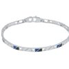 Gioielli ORO&CO | Bracciale Con Smalto Nero Azzurro