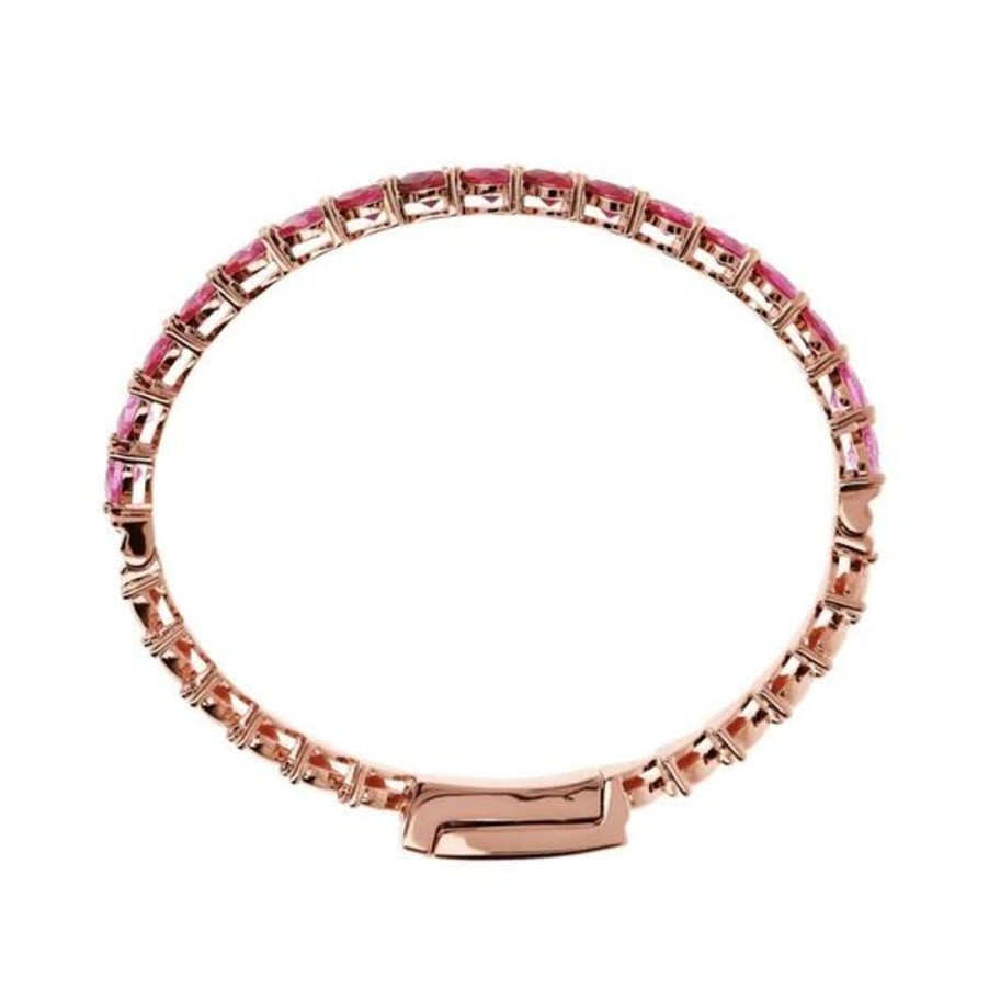 Gioielli BRONZALLURE | Bracciale Rigido Con Cuori Colorati