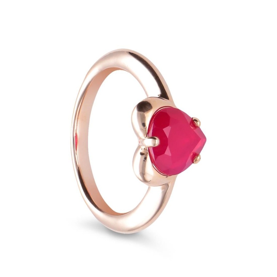 Gioielli BRONZALLURE | Anello Placcato Oro 18Kt Cuore