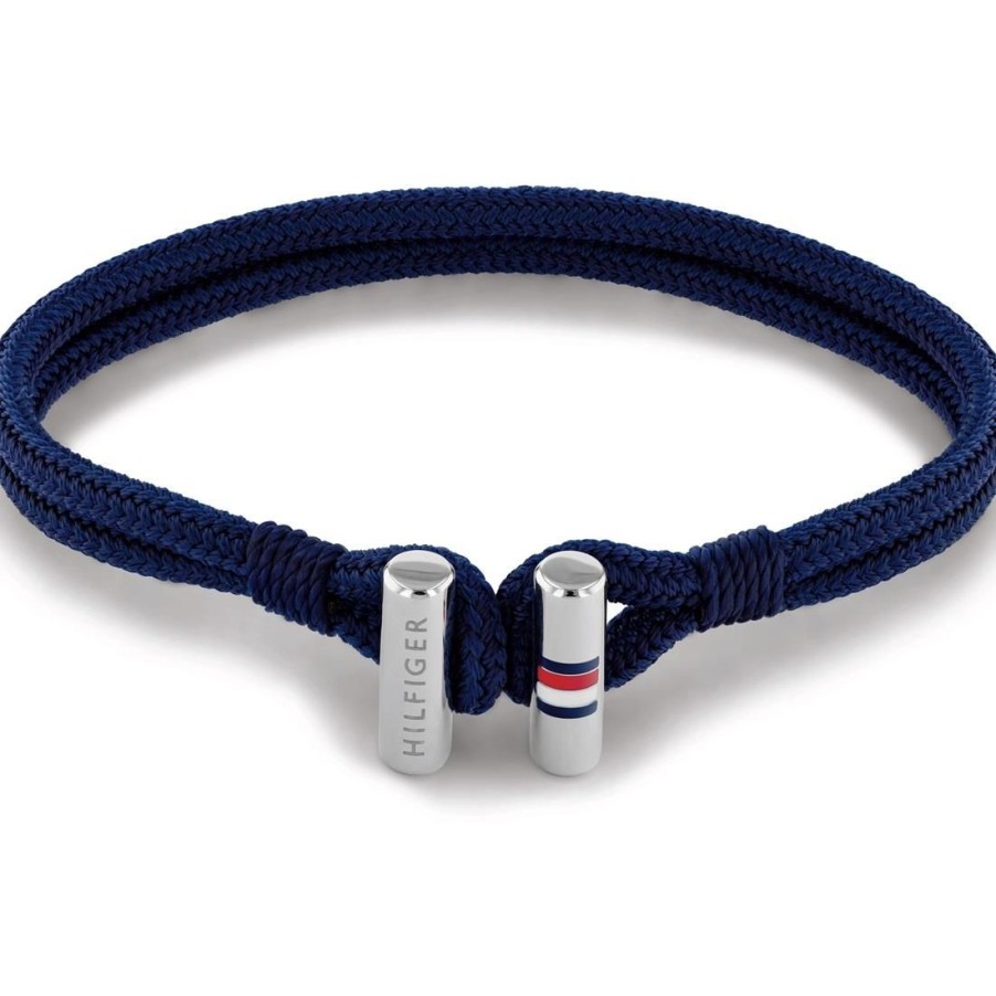 Gioielli TOMMY HILFIGER | Bracciale Uomo In Nylon Blu