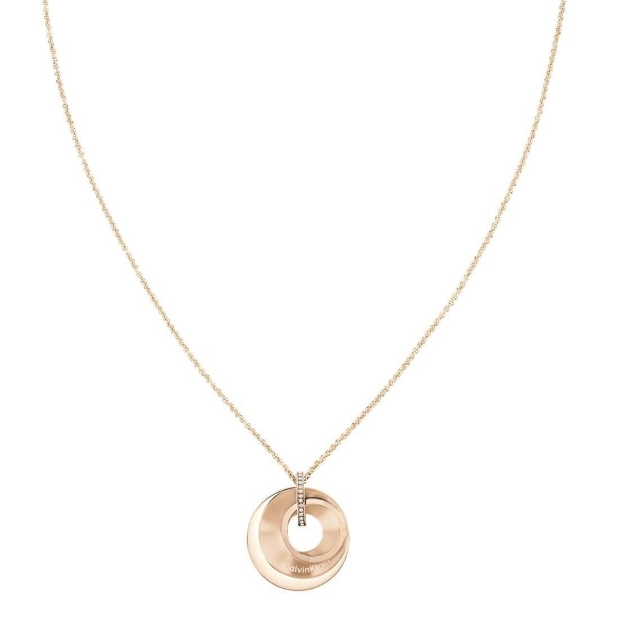 Gioielli CALVIN KLEIN | Collana Ck Sculptural Pendente Cerchio