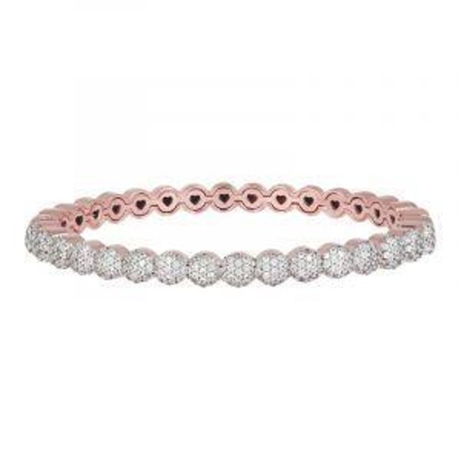 Gioielli BRONZALLURE | Bracciale Rigido Con Pave Di Zirconi