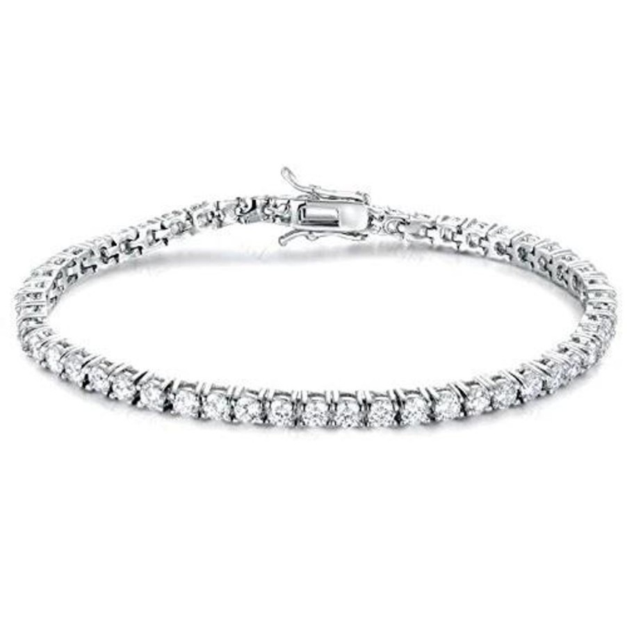 Gioielli ORO&CO 925 | Bracciale Tennis In Argento E Zirconi